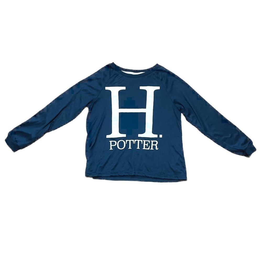 Harry Potter long sleeve navy white soft sweat shirt sleepwear